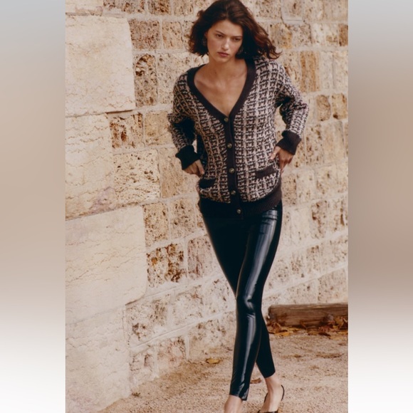 Women Zara V Neck Cardigan Size Small - Picture 2 of 8